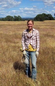 Becky Wayman in field